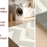 Ultra Soft Area Rug, Non Slip, Stain Resistant, Washable Area Rugs for Living Room, Bedroom, Delightful Cozy Round Plush Vibe(Beige)