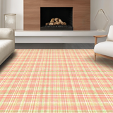 Ultra Soft Area Rug, Non Slip, Stain Resistant, Washable Area Rugs for Living Room, Bedroom, Sleek Minimalist Tiled Arrangement(Orange)