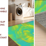 Captivating Fluid Motion Geometry(Blue)