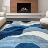 Trendy Coastal Wave Inspired Design(Blue)