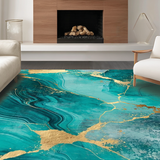 Bold Turquoise Brushstroke Visuals(Blue)
