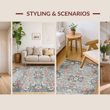 Contemporary Neutral Trellis Style(Gray)