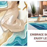 Contemporary Abstract Seaside Design(Beige)