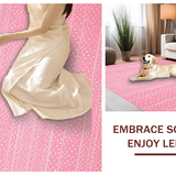 Ultra Soft Area Rug, Non Slip, Stain Resistant, Washable Area Rugs for Living Room, Bedroom, Lush Candy-Colored Modern Appeal(Pink)
