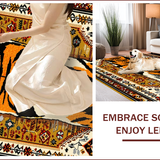 Ultra Soft Area Rug, Non Slip, Stain Resistant, Washable Area Rugs for Living Room, Bedroom, Boho Camel Vintage Living Room Large Area Rug(Orange)