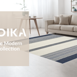 Cozy Textured Cream and Navy(Blue)