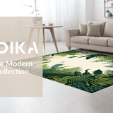 Ultra Soft Area Rug, Non Slip, Stain Resistant, Washable Area Rugs for Living Room, Bedroom, Vivid Animal Artful Display(Green)