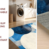 Ultra Soft Area Rug, Non Slip, Stain Resistant, Washable Area Rugs for Living Room, Bedroom, Minimalist Fluffy Decorative Theme(Blue)