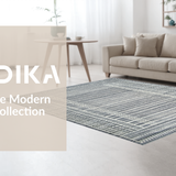 Ultra Soft Area Rug, Non Slip, Stain Resistant, Washable Area Rugs for Living Room, Bedroom, Rustic Warmth Abstract Weave(Gray)