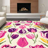 Rustic Yellow and Pink Bloom Style(White)