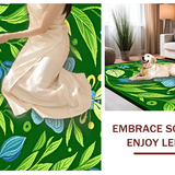 Ultra Soft Area Rug, Non Slip, Stain Resistant, Washable Area Rugs for Living Room, Bedroom, Vibrant Nature-Inspired Bug Motif(Green)
