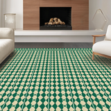 Contemporary Geometric Green Tones(Beige)