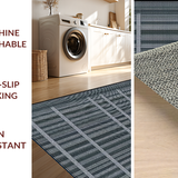 Ultra Soft Area Rug, Non Slip, Stain Resistant, Washable Area Rugs for Living Room, Bedroom, Sophisticated Earthy Tone Decor(Gray)