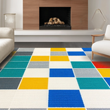 Ultra Soft Area Rug, Non Slip, Stain Resistant, Washable Area Rugs for Living Room, Bedroom, Whimsical Contemporary Game Layout(Gray)