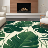 Vibrant Green Botanical Motif(Green)