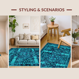 Contemporary Lattice Patterned Style(Blue)