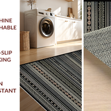 Cozy Minimalist Patterned Mat(Black)