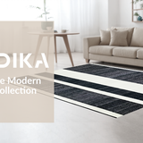 Ultra Soft Area Rug, Non Slip, Stain Resistant, Washable Area Rugs for Living Room, Bedroom, Chic Farmhouse Entrance Rug Layered Door Mat Style Carpet(Black)