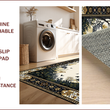 Ultra Soft Area Rug, Non Slip, Stain Resistant, Washable Area Rugs for Living Room, Bedroom, Stylish Animal Print Monochrome Design(Beige)