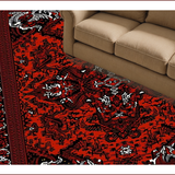 Ultra Soft Area Rug, Non Slip, Stain Resistant, Washable Area Rugs for Living Room, Bedroom, Modern Rustic Castle Aesthetic(Red)