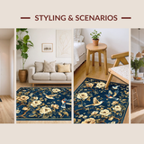 Charming Earthy Floral Delight(Blue)