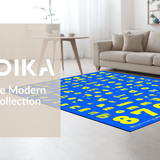 Ultra Soft Area Rug, Non Slip, Stain Resistant, Washable Area Rugs for Living Room, Bedroom, Soft Plush Toddler Engagement Mat(Blue)