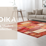 Artistic Trellis in Bold Hues(Red)