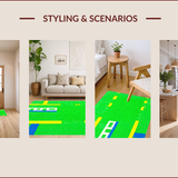 Vibrant Cityscape Adventure Mat(Green)