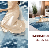 Ultra Soft Area Rug, Non Slip, Stain Resistant, Washable Area Rugs for Living Room, Bedroom, Minimalist Soft Blue Tones(Blue)