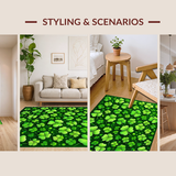 Whimsical Clover Patterned Decor(Green)