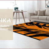 Ultra Soft Area Rug, Non Slip, Stain Resistant, Washable Area Rugs for Living Room, Bedroom, Luxe Earthy Animal Print Aesthetic(Orange)