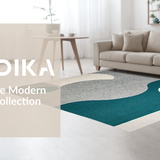 Artistic Teal and Gray Tiled Design(Gray)