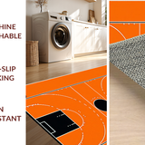 Ultra Soft Area Rug, Non Slip, Stain Resistant, Washable Area Rugs for Living Room, Bedroom, Dynamic Youthful Athletic Aesthetic(Orange)