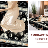Ultra Soft Area Rug, Non Slip, Stain Resistant, Washable Area Rugs for Living Room, Bedroom, Spooky Witchy Themed Rug(Black)