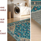 Elegant Earthy Patterned Composition(Blue)