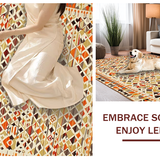 Cozy Rustic Diamond Motif(Beige)