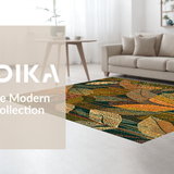 Ultra Soft Area Rug, Non Slip, Stain Resistant, Washable Area Rugs for Living Room, Bedroom, Striking Cute Geometric Arrangement(Brown)