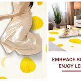 Ultra Soft Area Rug, Non Slip, Stain Resistant, Washable Area Rugs for Living Room, Bedroom, Sunny Egg Inspired Decoration(Yellow)