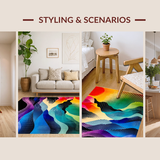 Striking Multi Hued Design(Blue)