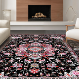 Modern Elegant Floral Geometry(Black)