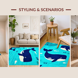 Joyful Underwater Adventure Scene(Blue)