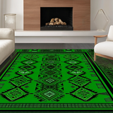 Contemporary Black and Green Ogee(Green)