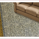 Ultra Soft Area Rug, Non Slip, Stain Resistant, Washable Area Rugs for Living Room, Bedroom, Luxurious Black and Ivory Contrast(Gray)