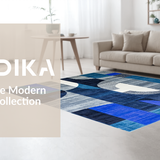 Trendy Distressed Geometric Elements(Blue)
