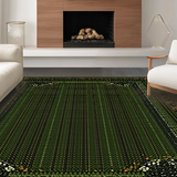 Contemporary Geometric Lattice Motif(Green)