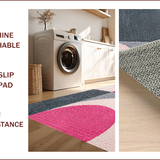 Ultra Soft Area Rug, Non Slip, Stain Resistant, Washable Area Rugs for Living Room, Bedroom, Modern Abstract Soft Pink Rug(Pink)