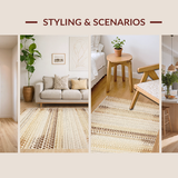 Trendy Rustic Multicolor Ripple Effect(Beige)