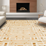 Ultra Soft Area Rug, Non Slip, Stain Resistant, Washable Area Rugs for Living Room, Bedroom, Rustic Neutral Textured Aesthetic(Beige)