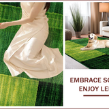 Ultra Soft Area Rug, Non Slip, Stain Resistant, Washable Area Rugs for Living Room, Bedroom, 3D Botanical Oasis Aesthetic(Green)