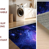 Ultra Soft Area Rug, Non Slip, Stain Resistant, Washable Area Rugs for Living Room, Bedroom, Celestial Cosmic Color Burst(Blue)